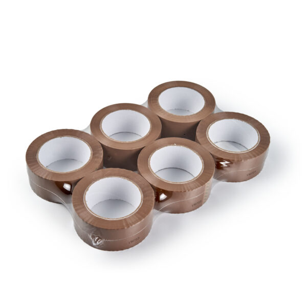 Rollo de precinto marrón acrílico Fijaplast 48mm x 125m