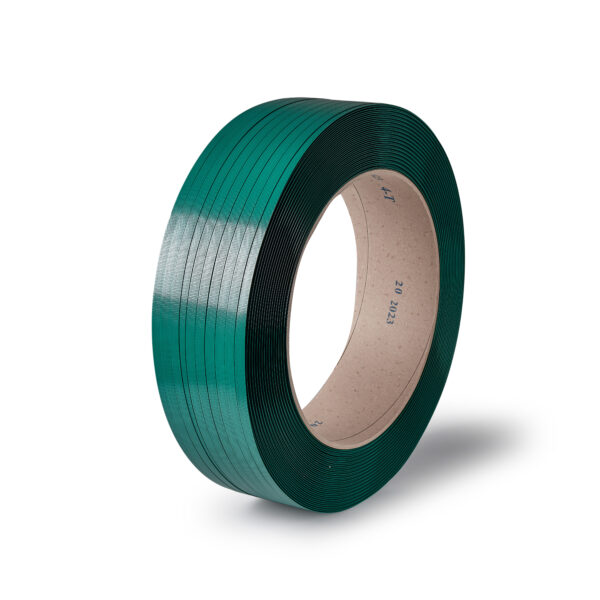 bobina de fleje de poliester verde 15.5x0.9mm 100 por cien reciclado