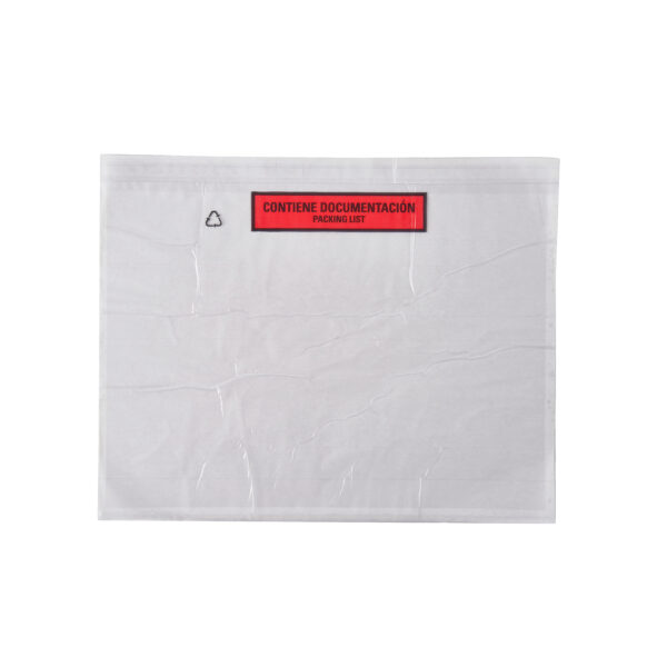 bolsa adhesiva para documentos de gran formato en paqueteria