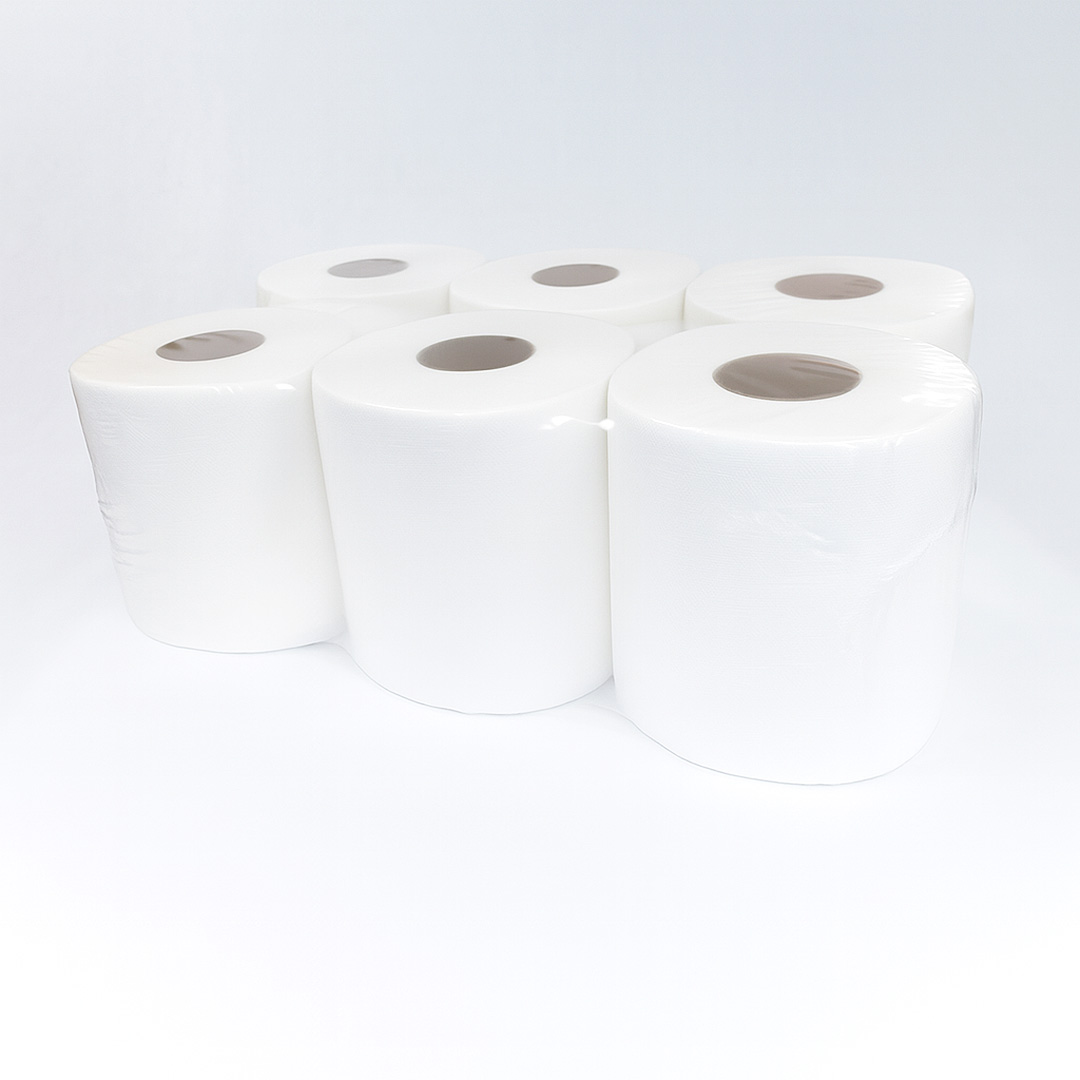 Bobina Mecha de Papel Celulosa 2 Capas | Pack 6 Unidades