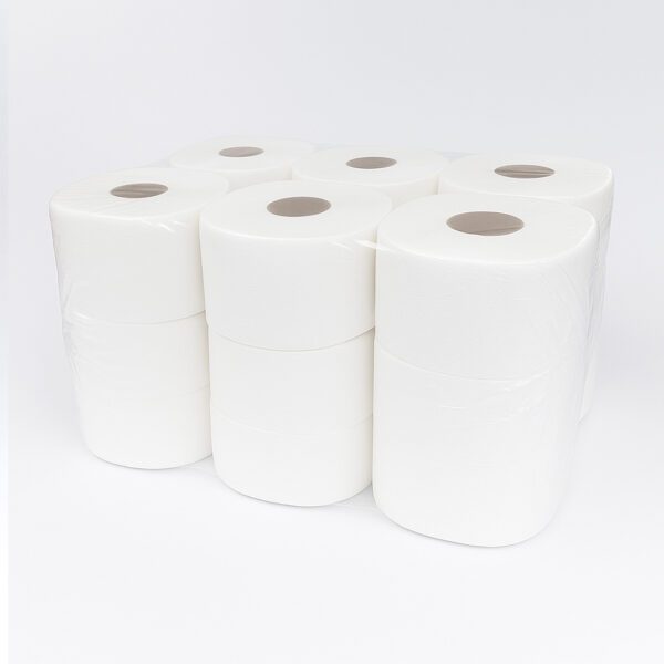 pack de 18 rollos de papel higienico industrial de 99m