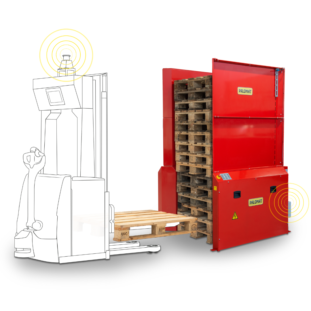 Palomat modelo AGV, con dispensador teledirigido