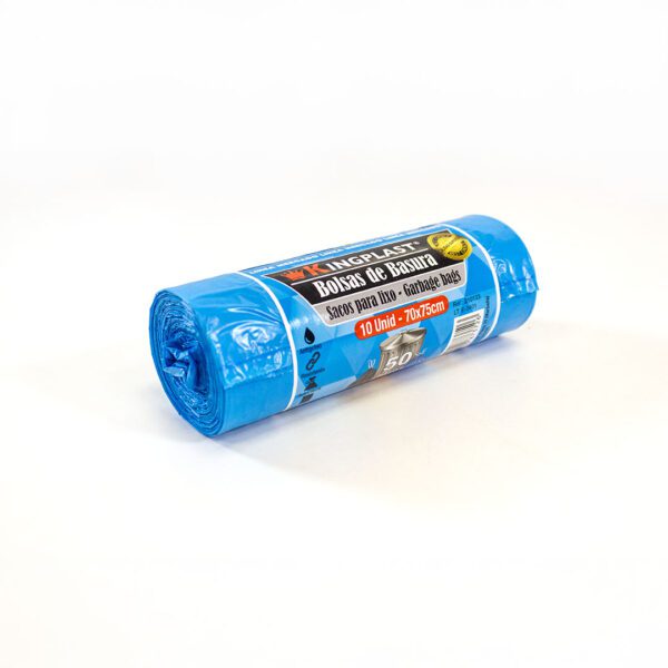 rollo de bolsas de basura 50 litros azul autocierre (73331)