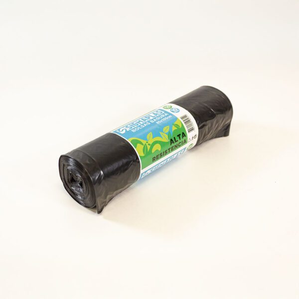 rollo de bolsas de basura negras 120 litros alta resistencia (72751)