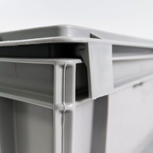Caja de almacenaje de plástico Eurobox de 600x400x150 mm, apilable y lisa, ideal para logística y almacenaje cajas 563