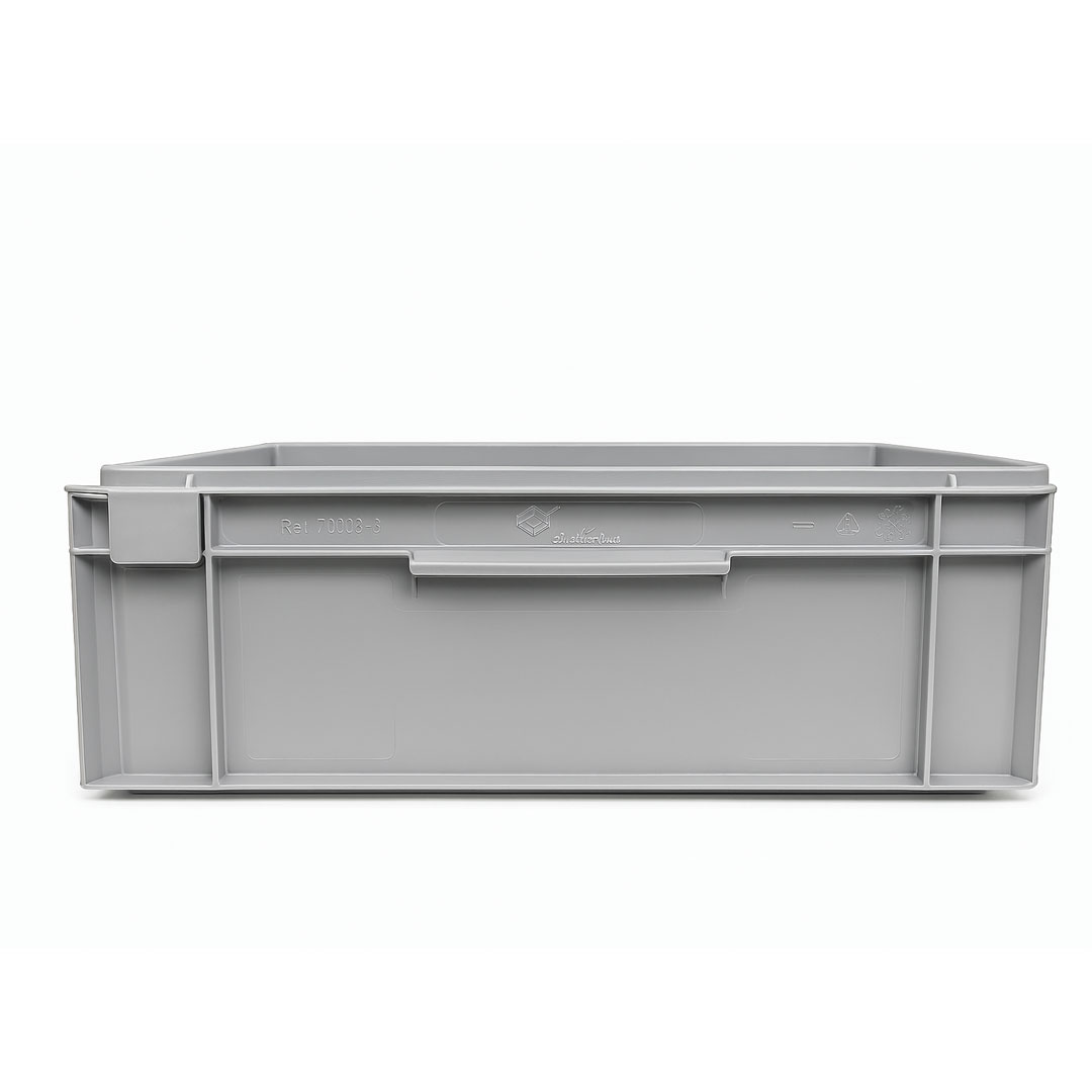 Compra Online la caja de almacenaje de plástico de 600x400x150 mm 563-lateral