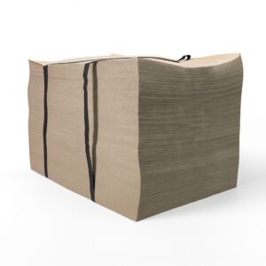 Papel de relleno 100% reciclado y reciclable con precortes, perfecto para proteger productos y rellenar cajas 03817