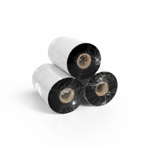 tres rollos de cinta ribbon de transferencia termica