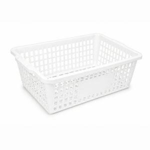 Cesto blanco apilable