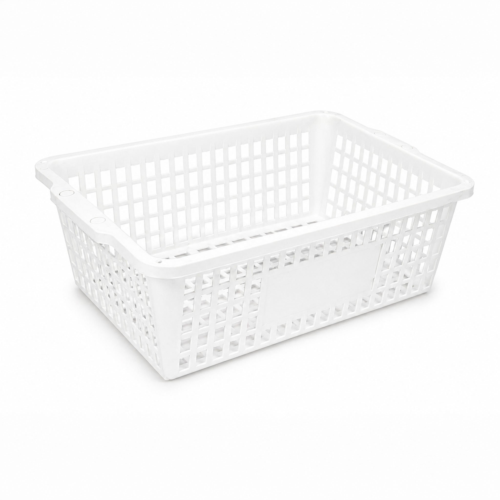 Cesto blanco apilable