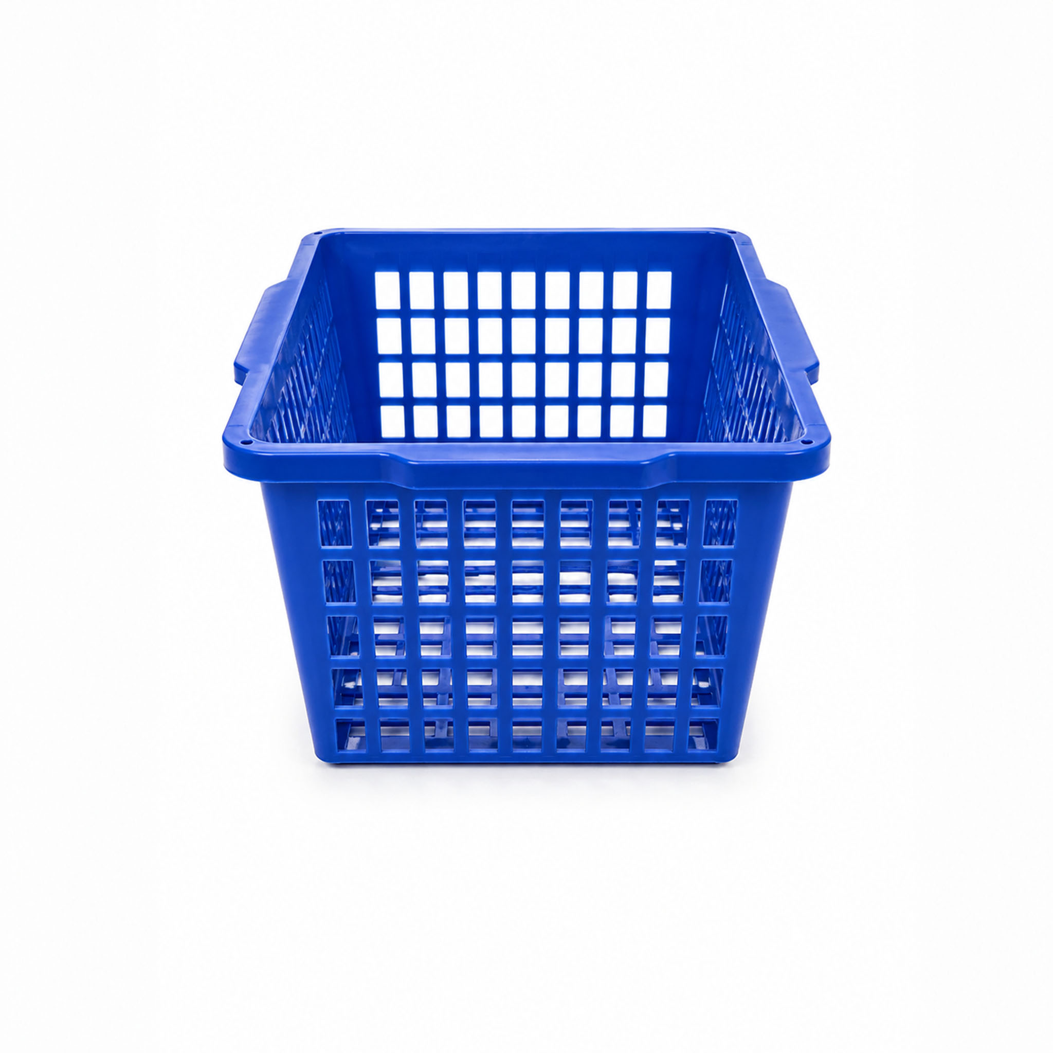 Cesto de plastico azul resistente