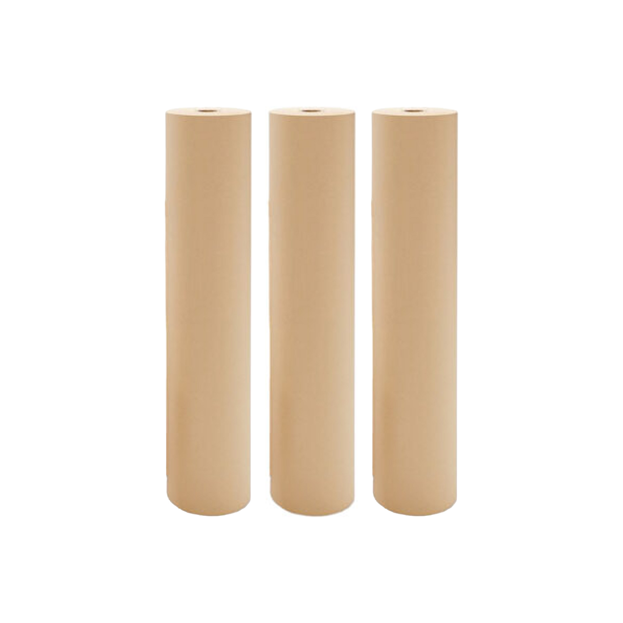 Tres bobinas papel kraft para embalaje