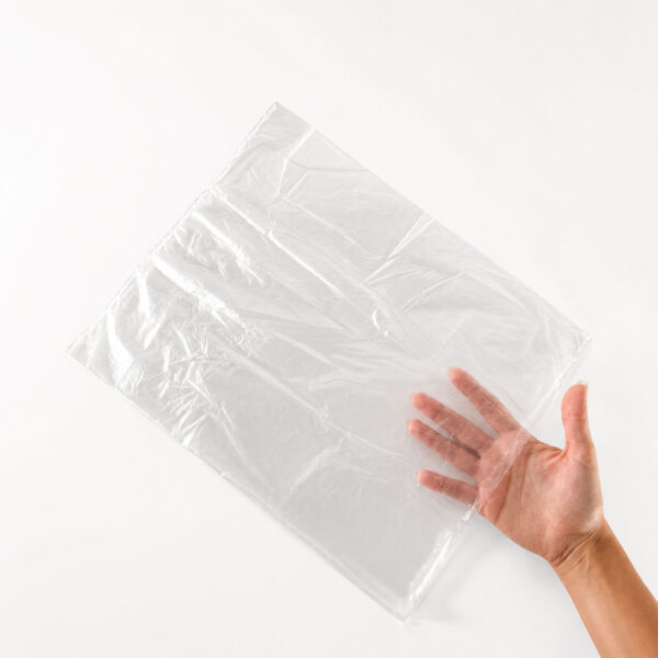 Bolsa transparente para contacto alimentario