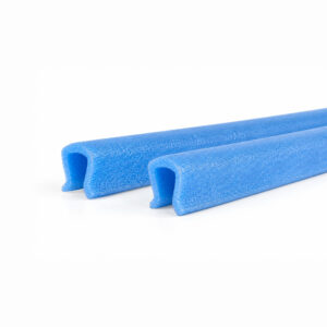 Dos perfiles de foam azul de 2m